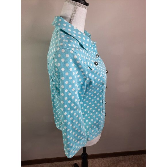 Christopher & Banks Petite Denim Blue Jacket PM - Picture 6 of 8